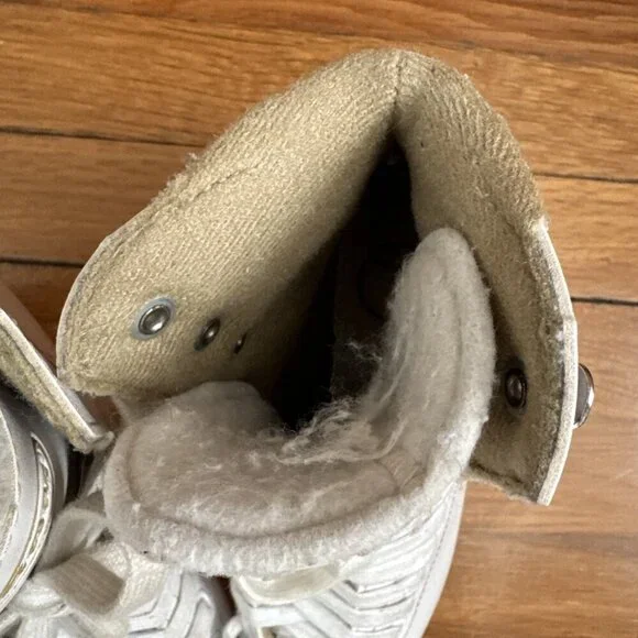 GAM Youth Girls Ice Skates White Size 1 - Picture 6 of 11